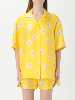 Camicia Moschino Couture in seta con stampa floreale