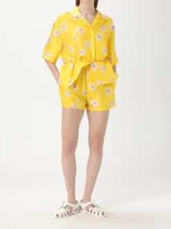 Camicia Moschino Couture in seta con stampa floreale