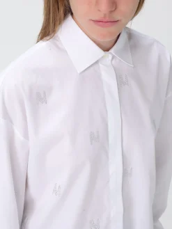 Camicia MSGM in cotone con monogram