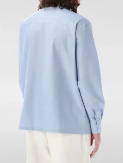 Camicia Palm Angels in popeline di cotone con logo