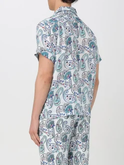 Camicia Peninsula in lino con stampa etnica