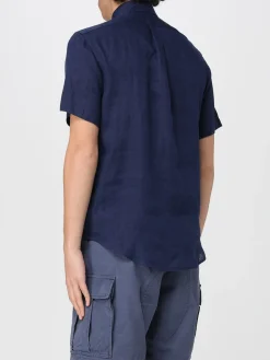 Camicia Polo Ralph Lauren in lino con logo