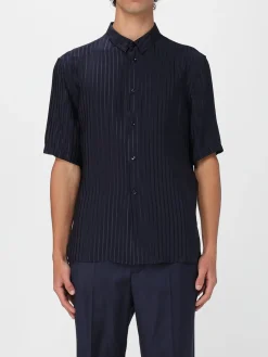 Camicia Saint Laurent in seta a righe