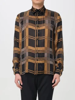 Camicia Saint Laurent in seta stampata