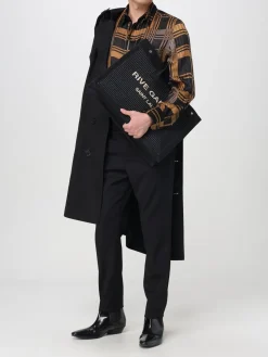 Camicia Saint Laurent in seta stampata