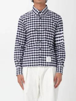 Camicia Thom Browne in cotone vichy