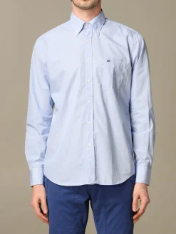 Camicia XC in cotone lavato a micro quadretti