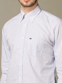 Camicia XC in cotone lavato a micro righe