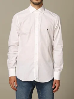 Camicia XC in cotone no iron con logo ricamato