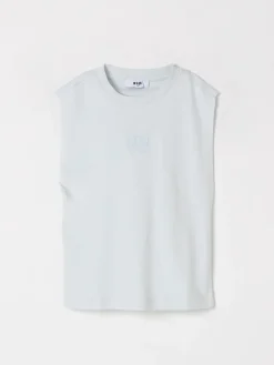 Canotta in cotone con logo MSGM Kids