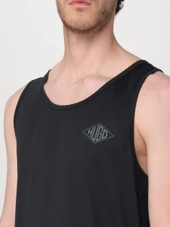 Canotta in cotone Hugo con mini logo