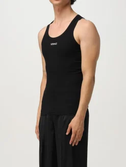 Canotta in cotone Versace con logo