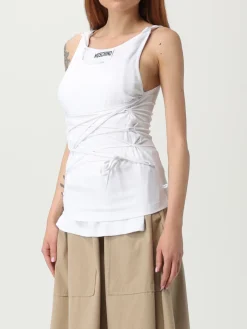 Canotta in viscosa con lacci Moschino Couture