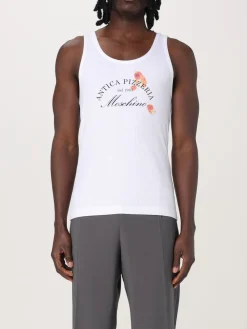 Canotta in viscosa con logo Moschino Couture