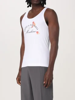 Canotta in viscosa con logo Moschino Couture