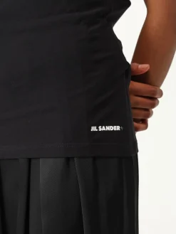 Canotta Jil Sander in cotone stretch