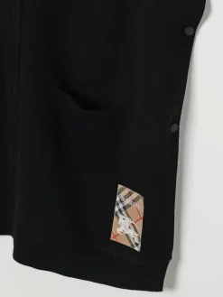 Cappa in lana con logo Burberry