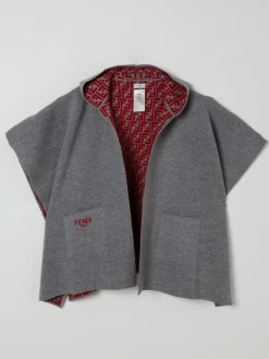 Cappa in lana FF Fendi con cappuccio