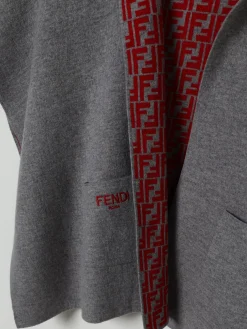 Cappa in lana FF Fendi con cappuccio