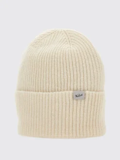 Cappello a berreto in lana con logo Woolrich