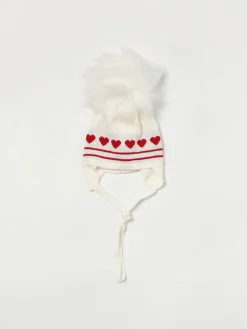 Cappello a berretto con cuori Monnalisa