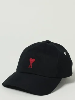 Cappello Ami De Coeur Ami Paris in cotone con logo ricamato