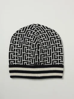 Cappello Balmain in misto cotone jacquard