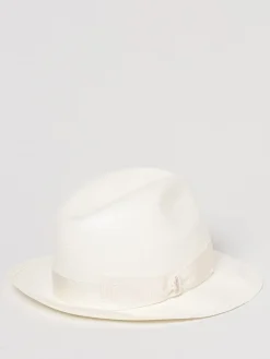 Cappello Borsalino in rafia intrecciata