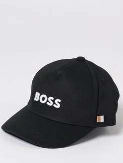 Cappello Boss in cotone con logo ricamato