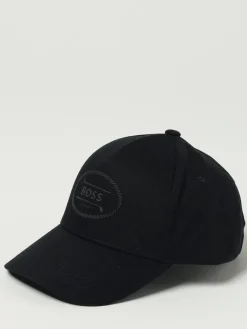 Cappello Boss in cotone con logo ricamato