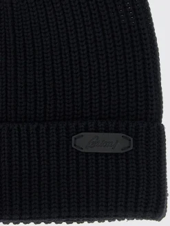 Cappello Brioni in maglia di lana a coste