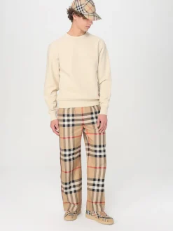 Cappello Burberry in canvas con Vintage Check jacquard