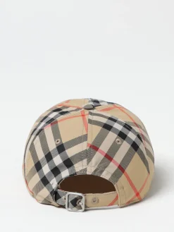 Cappello Burberry in canvas con Vintage Check jacquard