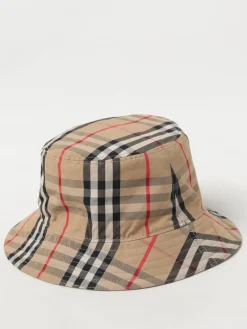 Cappello Burberry Kids reversibile in cotone