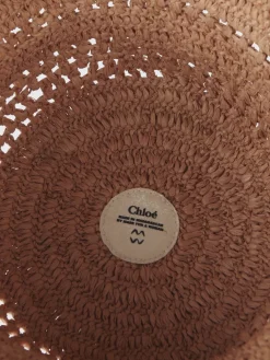 Cappello Chloè in rafia crochet