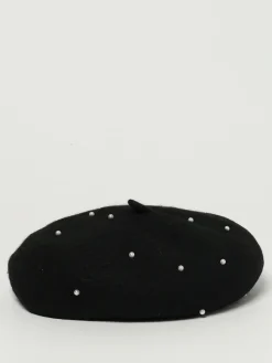 Cappello con perle e strass Monnalisa