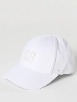 Cappello C.P. Company in cotone con logo ricamato