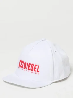 Cappello Diesel in cotone con stampa logo