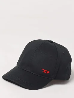 Cappello Diesel in cotone con logo ricamato