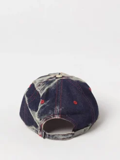 Cappello Diesel in denim candeggiato