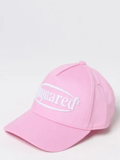 Cappello Dsquared2 in cotone con logo ricamato