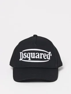 Cappello Dsquared2 in cotone con logo ricamato