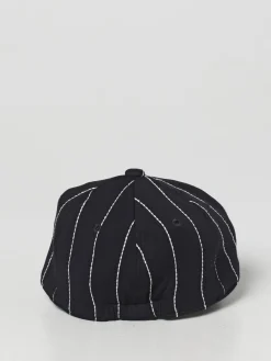 Cappello Emporio Armani Kids in cotone con righe e logo ricamato