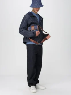 Cappello FF Fendi in denim con monogram jacquard