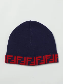 Cappello FF Fendi in lana con monogram jacquard