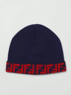 Cappello FF Fendi in lana con monogram jacquard