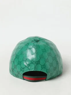 Cappello Gucci in tessuto spalmato con monogram GG all over