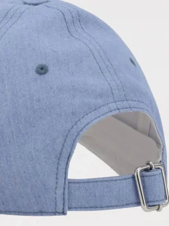 Cappello Marni in denim di cotone con logo ricamato