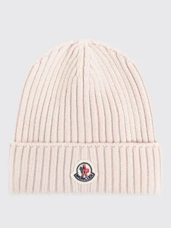 Cappello Moncler in lana vergine a coste