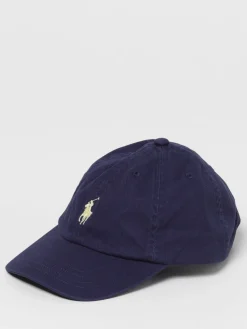 Cappello Polo Ralph Lauren in cotone con logo ricamato